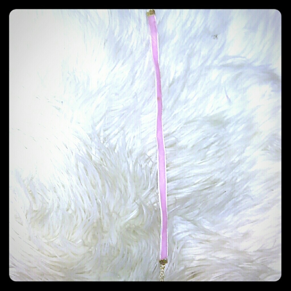 Pink Velvet Chocker